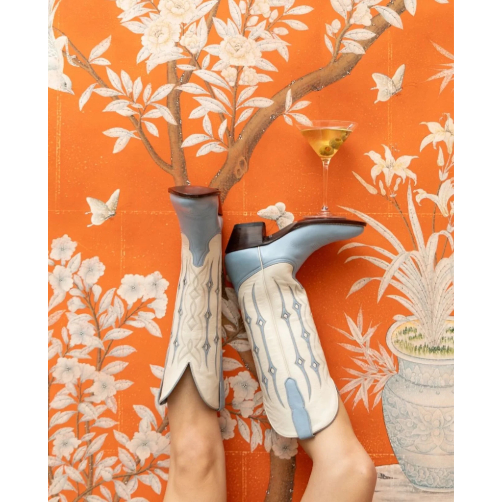 Lady with The City Boots IV Print