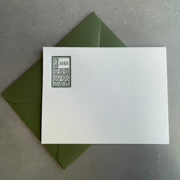 Art Deco You & Me Notecard
