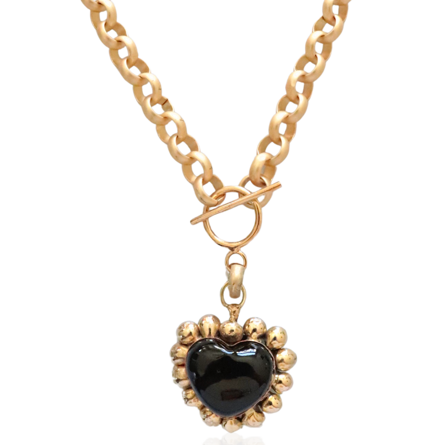 Bold Heart Chain Necklace