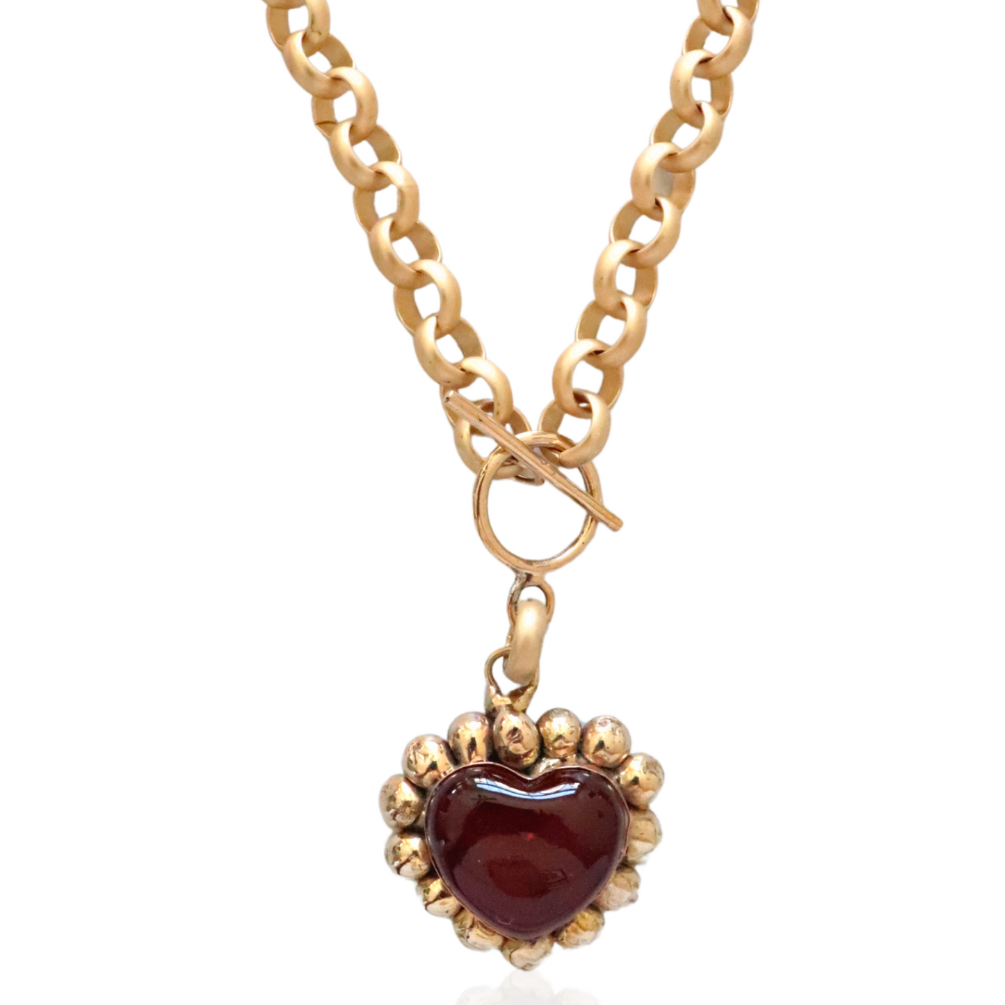 Bold Heart Chain Necklace