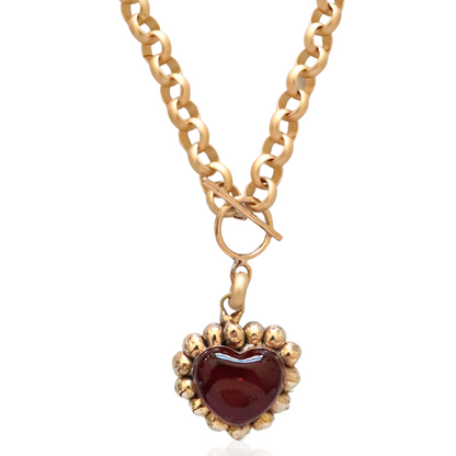 Bold Heart Chain Necklace