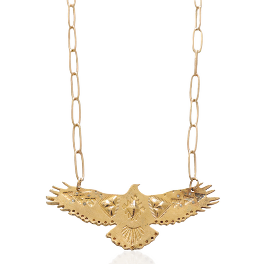 Gold Eagle Necklace