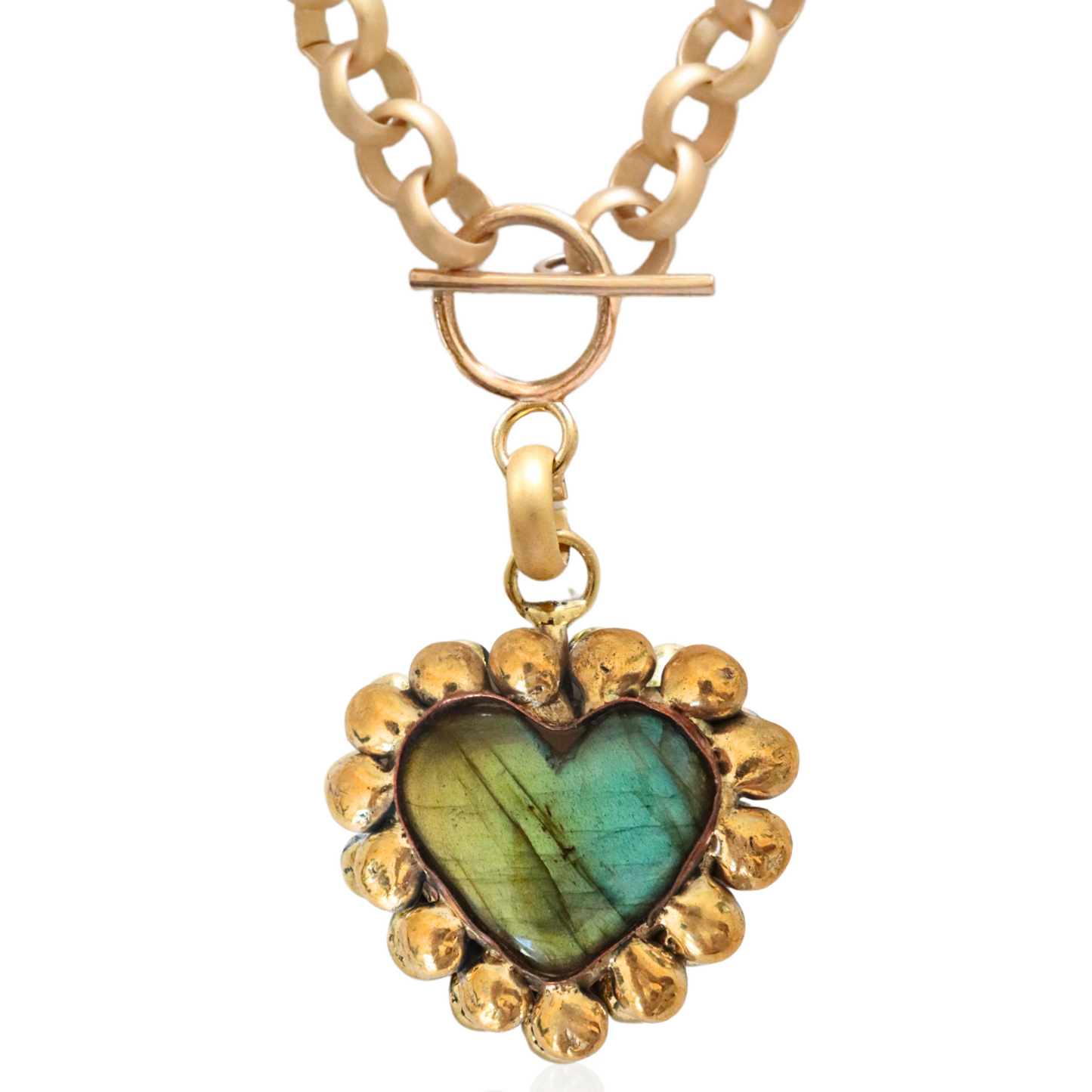 Bold Heart Chain Necklace