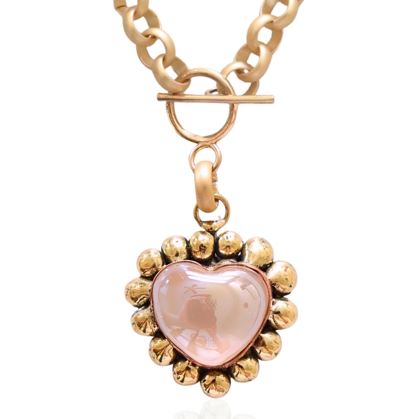 Bold Heart Chain Necklace
