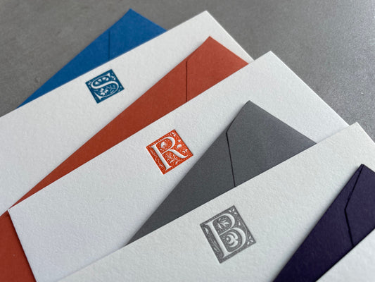 The Storybook Initial Notecard