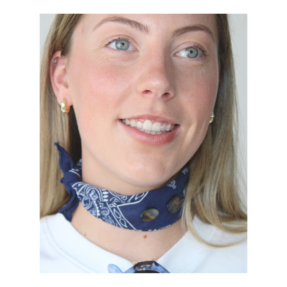 Mother of Pearl Beaded Bandana Choker