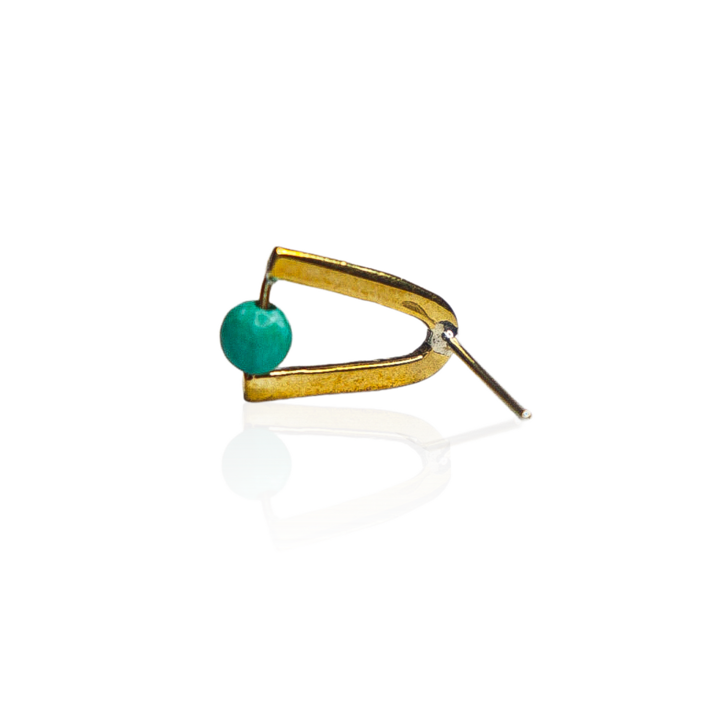 Turquoise Arch Stud Earrings