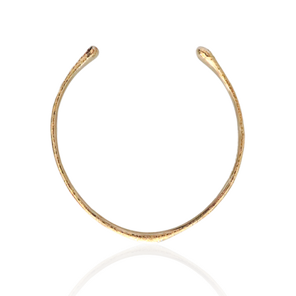 Hammered Gold Collar Necklace