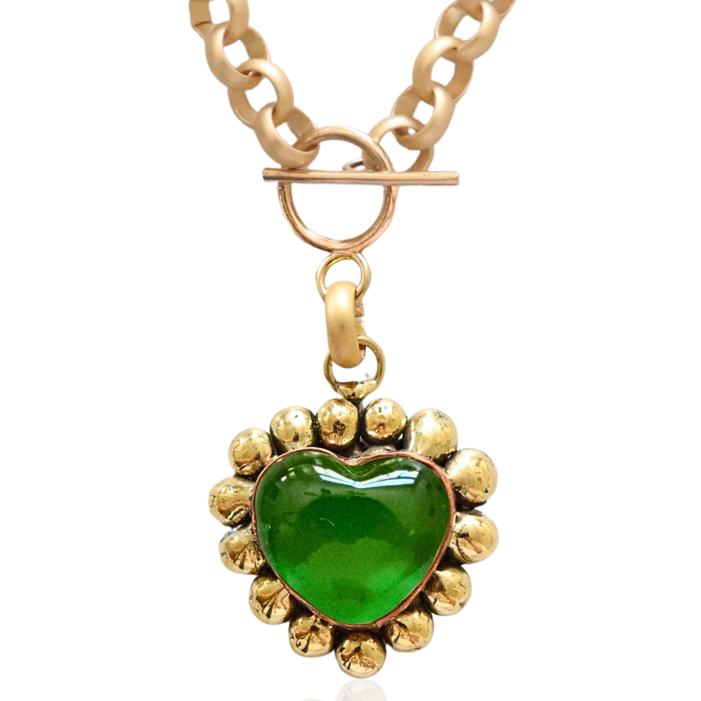 Bold Heart Chain Necklace