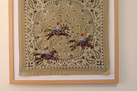 Should've Been A Cowboy Embroidered Bandana