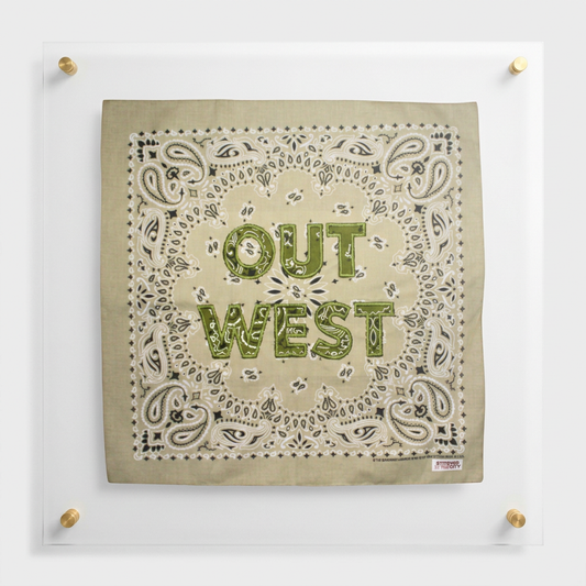 Out West Beige and Olive Bandana
