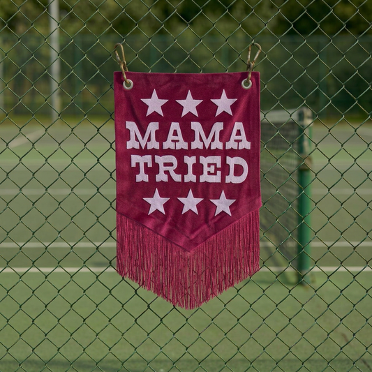 Mama Tried Mini Fringe Banner