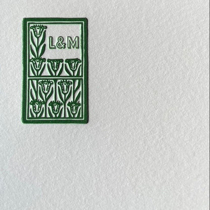 Art Deco You & Me Notecard
