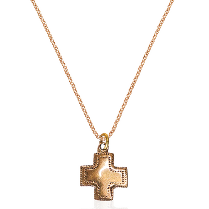 Gold Southwest Cross Necklace