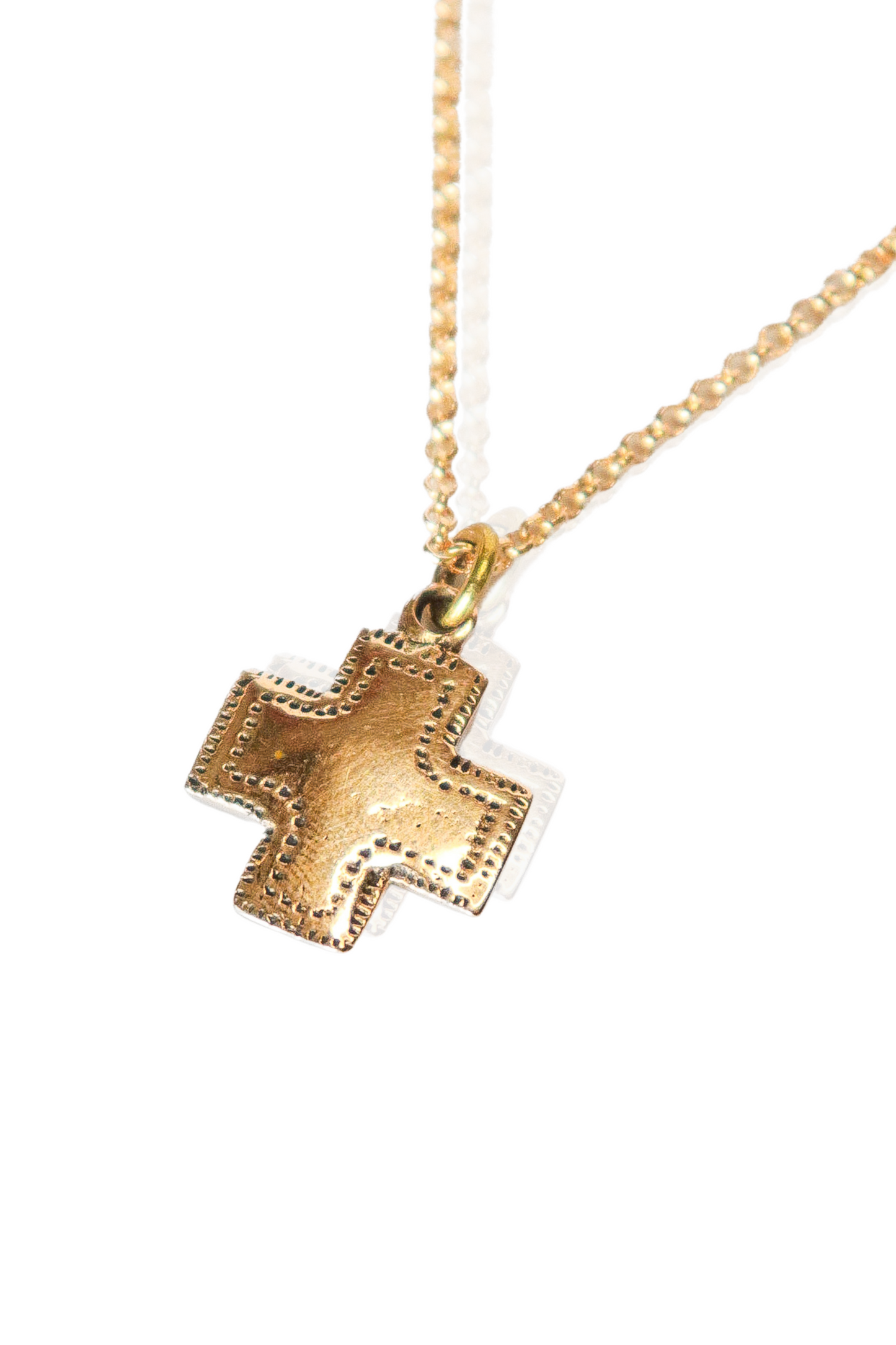 Gold Southwest Cross Necklace