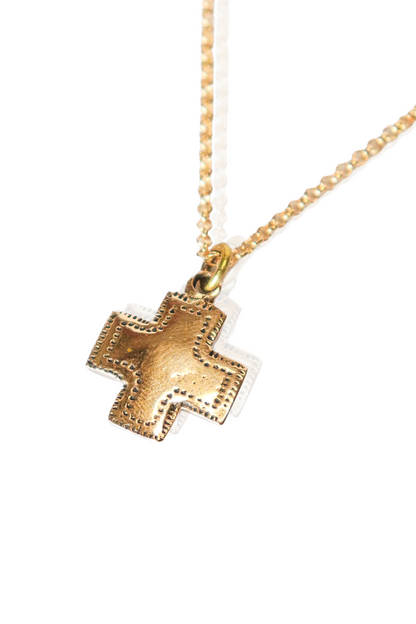 Gold Southwest Cross Necklace
