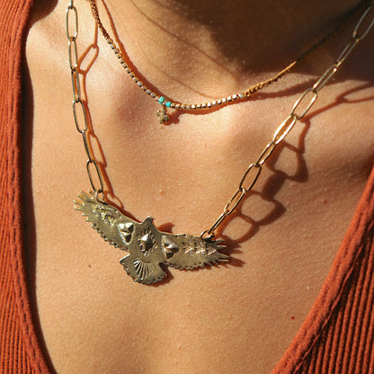 Gold Eagle Necklace